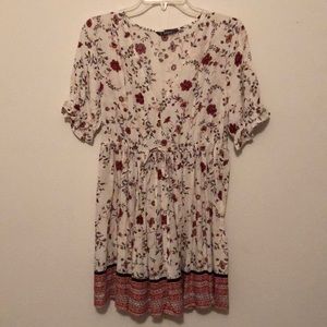 SHEIN floral v-neck dress